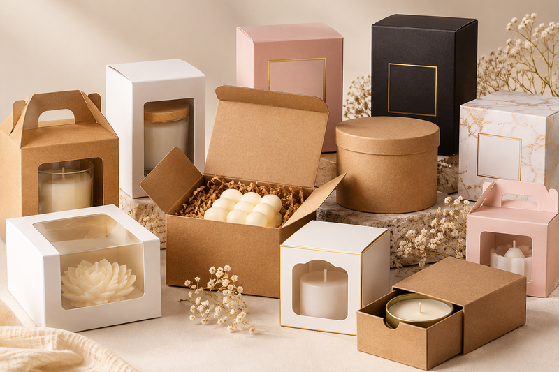 Candle packaging boxes