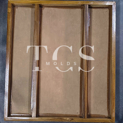 Teakwood 3 partition teakwood frame 18x20 Floating Frame for Resin Art & Wall Display | Premium Epoxy Resin Supplier India