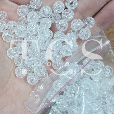 Crush bead transparent