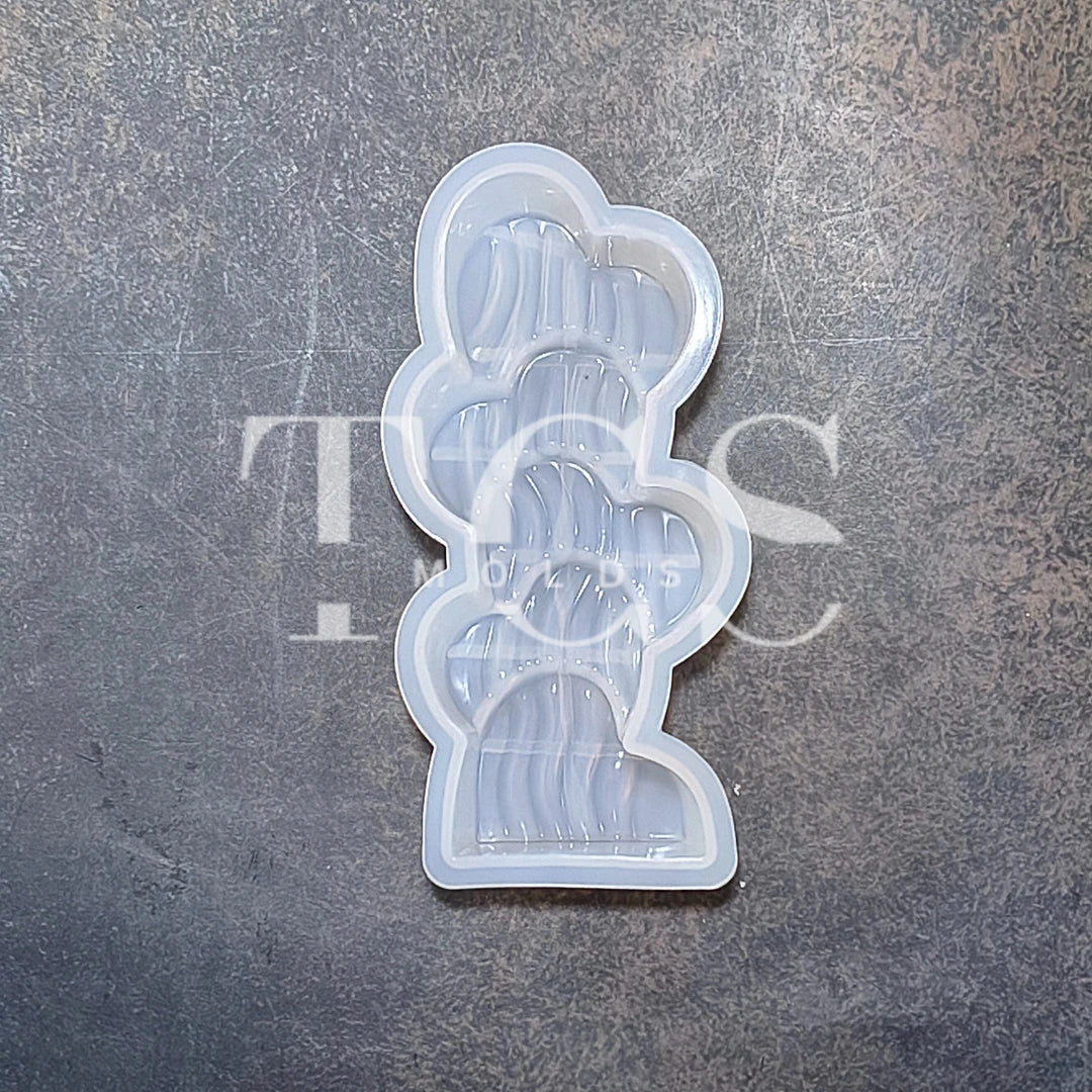 Heart pillar candle mold