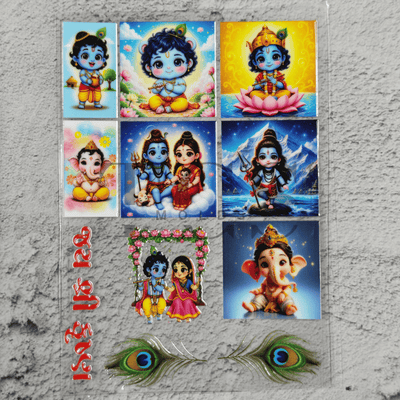 Ganesha sticker UV DTF transfer sheet