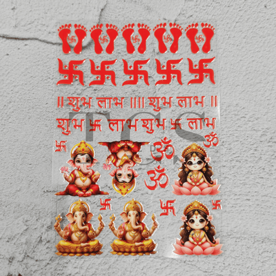 Ganesha Om mantra UV DTF transfer sheet