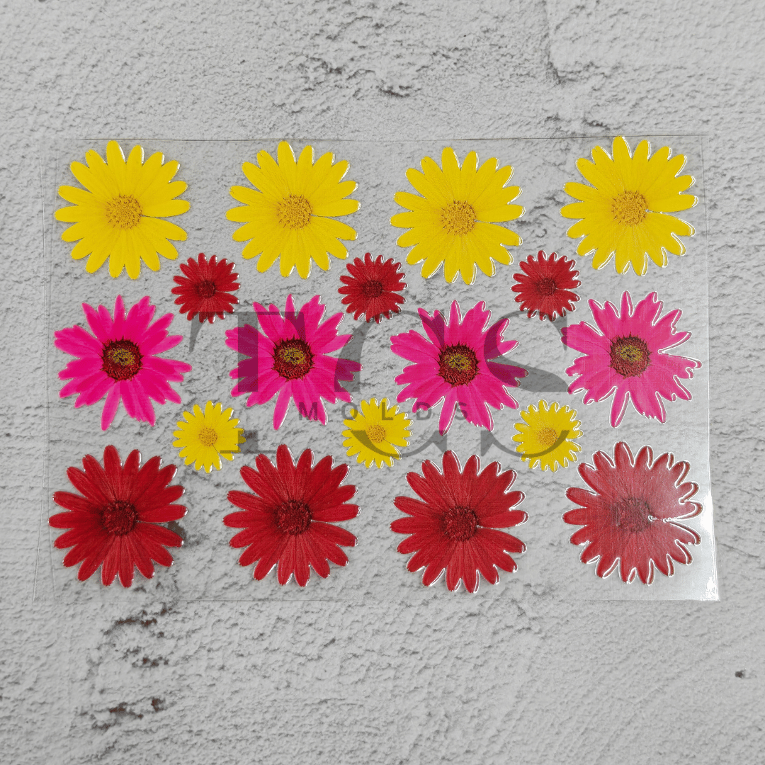 Flower sticker UV DTF transfer sheet