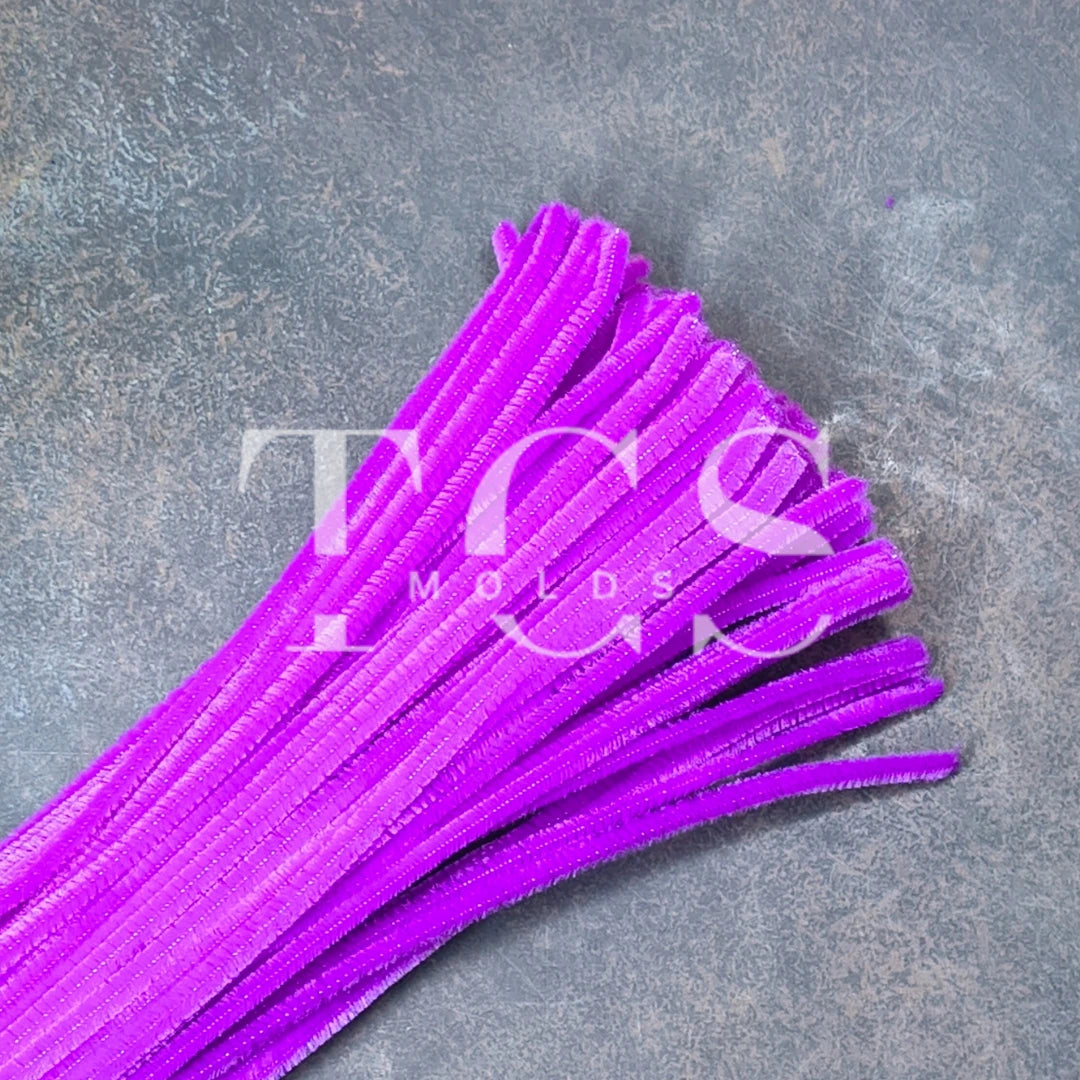 Purple colour Pipe cleaner 6mm