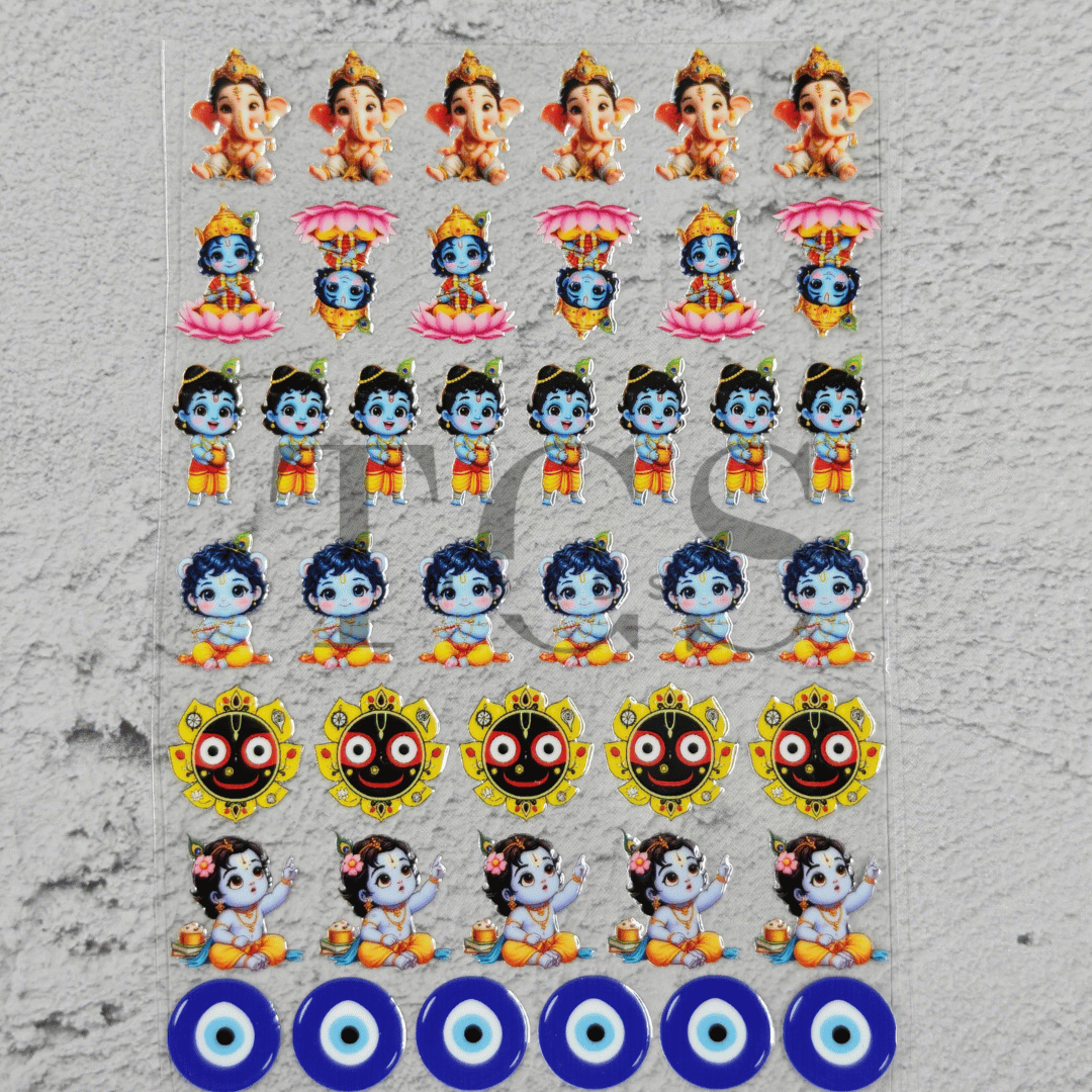 Religious sticker UV DTF transfer sheet