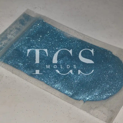 Light blue glitter dust