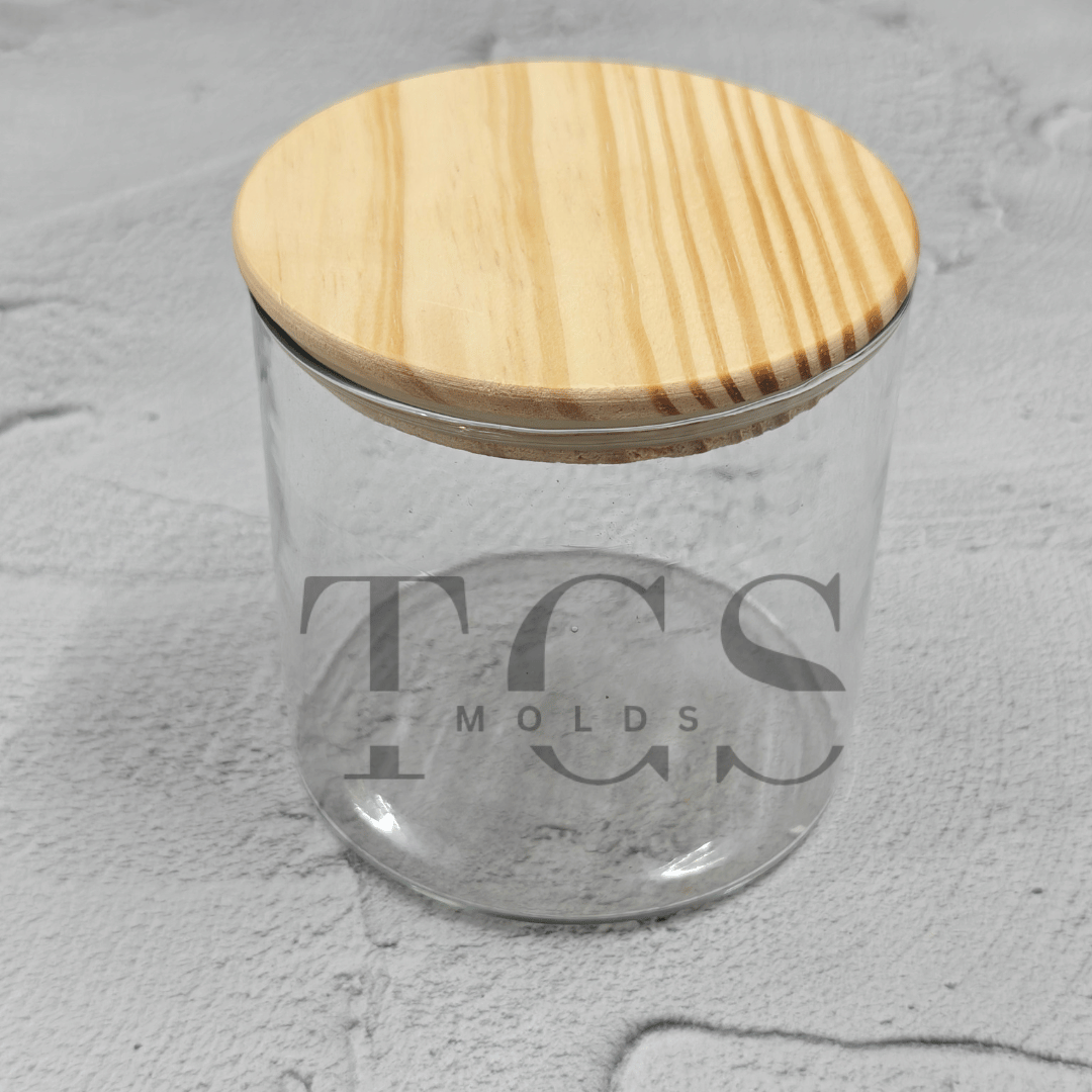 500ml Glass Jar with Lid – Candle Making Container for Soy Wax & Scented Candles India