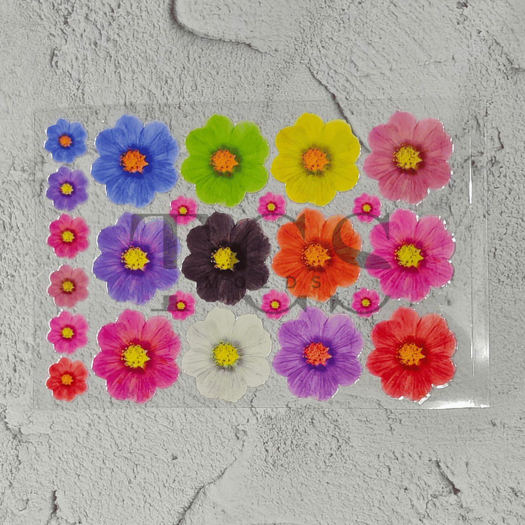 A6 Uv dtf sheet mix flowers