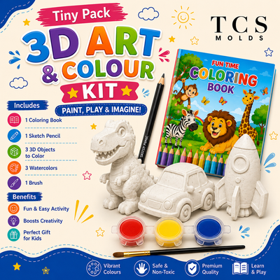 3D art and colouring kit