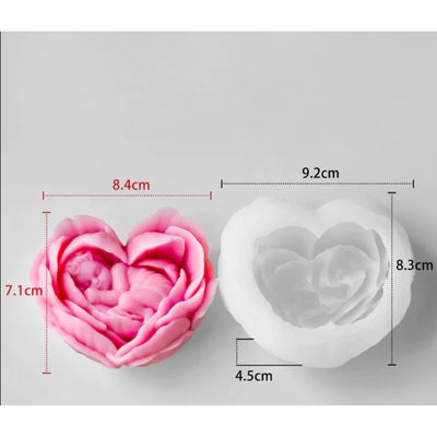 Baby Love Flower Mold - silicone mold for resin art and craft projects