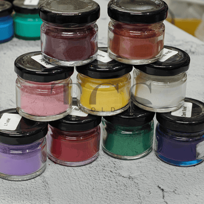 Set of 9 pearl powder pigment