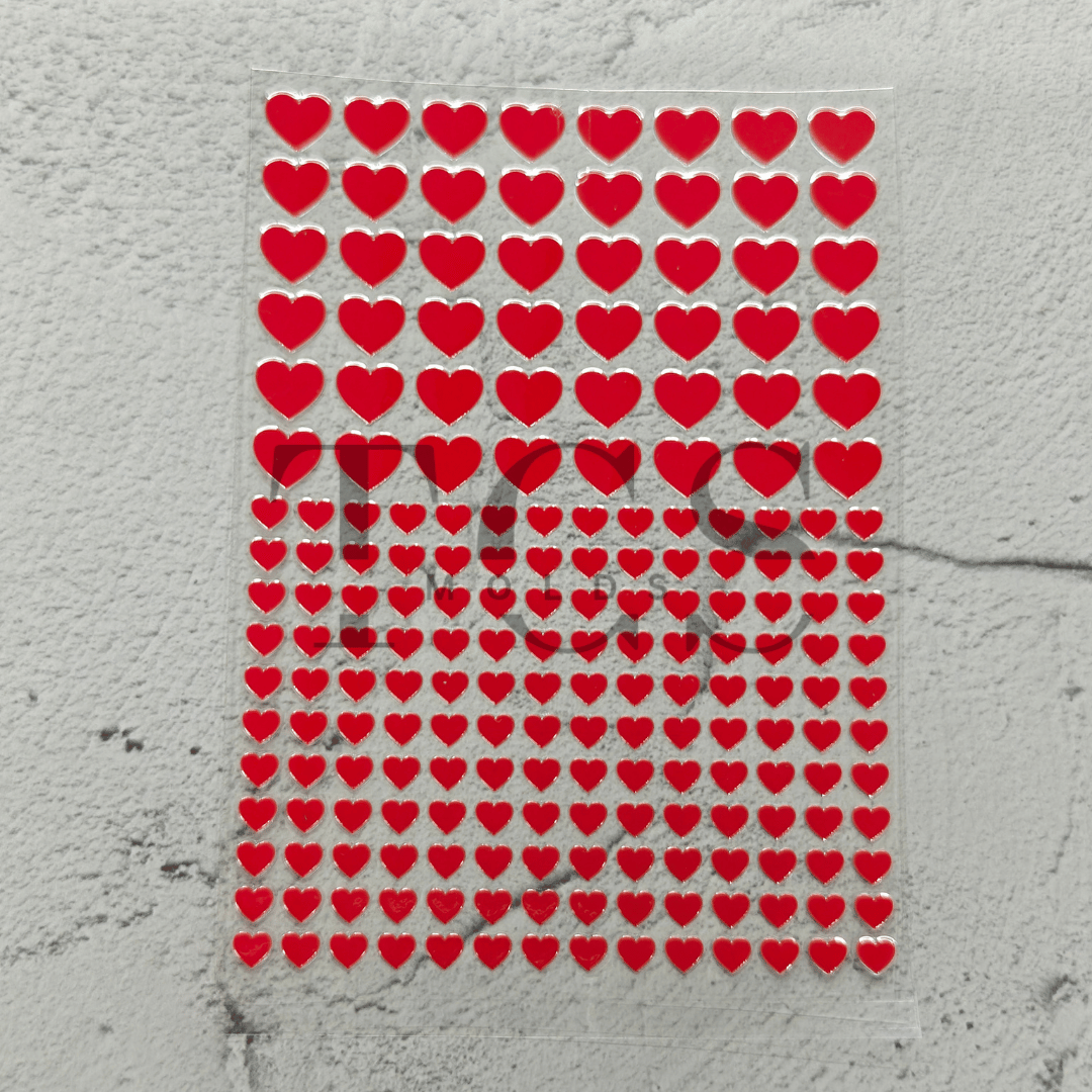 A6 Uv dtf sheet red heart