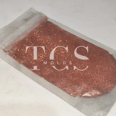 Rose gold glitter dust