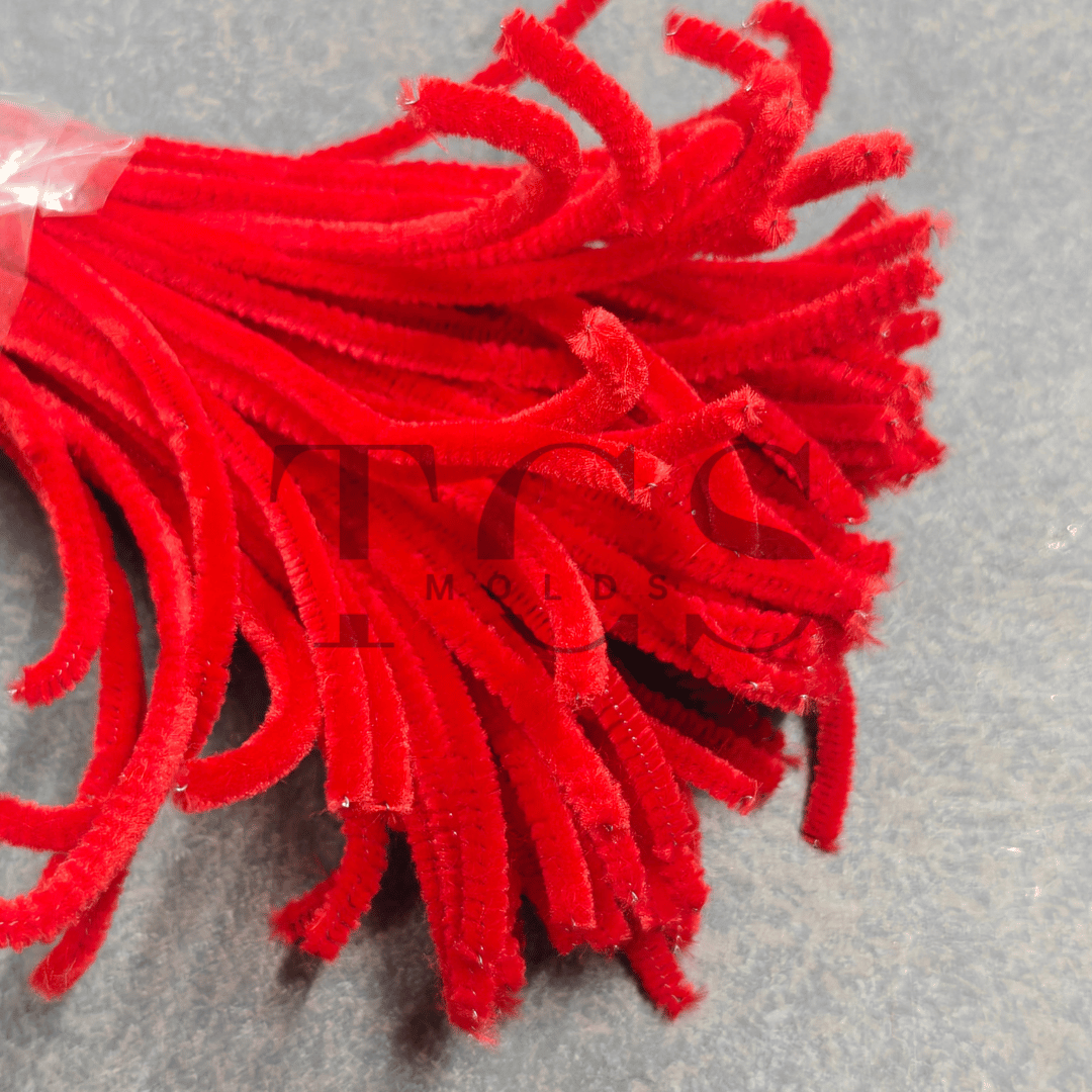 Red Colour Pipe Cleaner 6mm