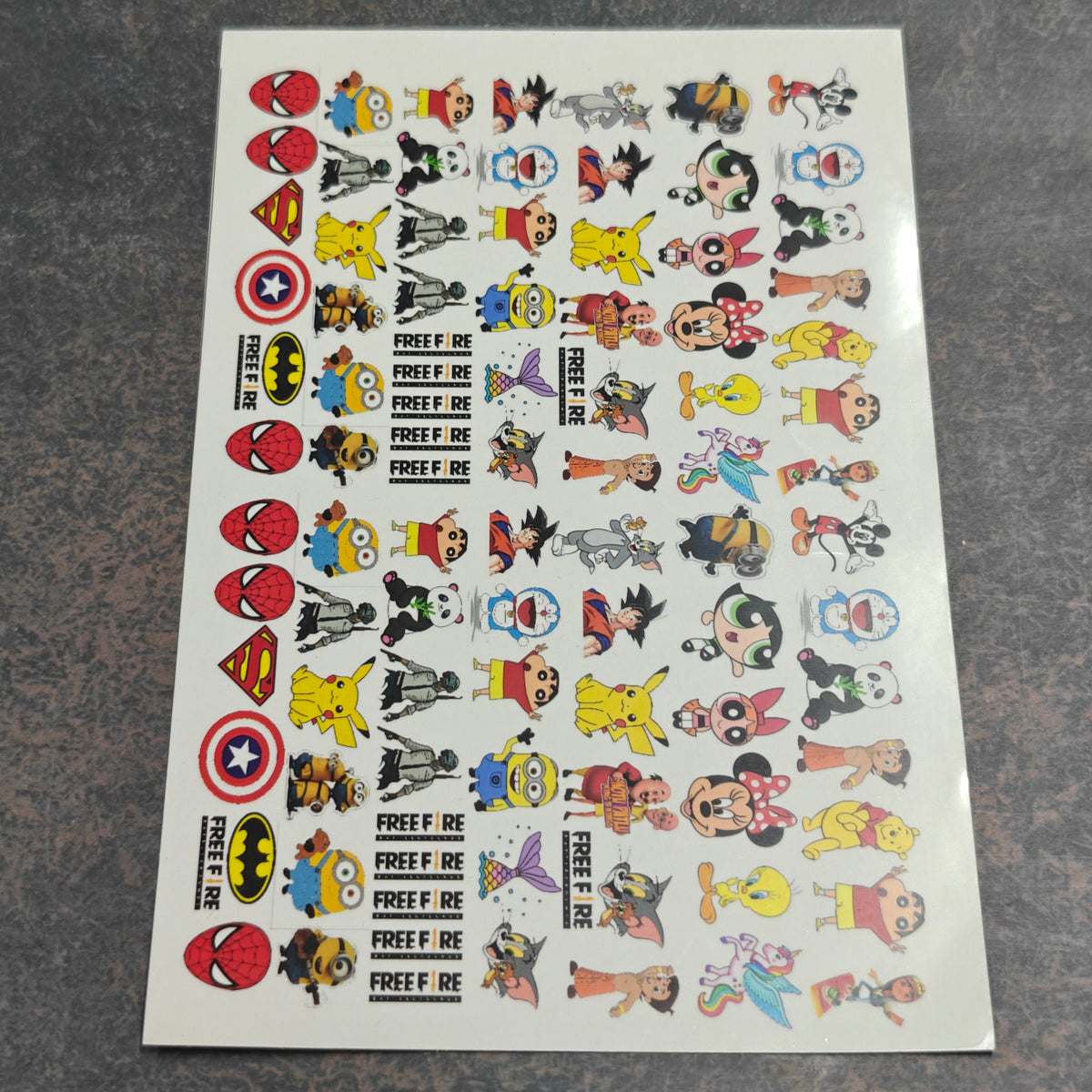 A5 Rakhi coloured sticker sheet 1