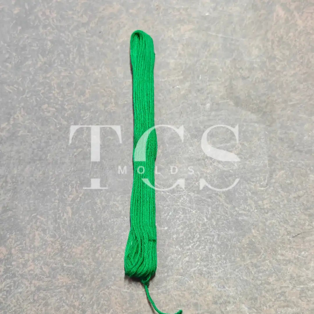 Green cotton thread