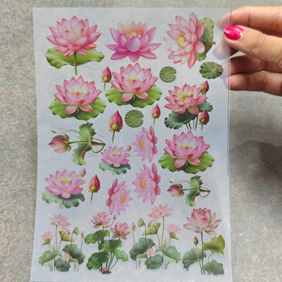 A5 lotus insert sheet