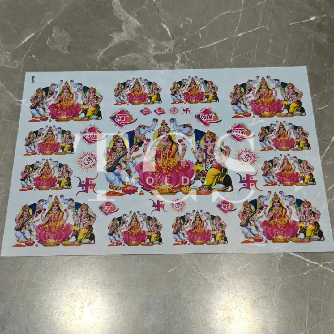 A4 lakshmi mata insert sheet