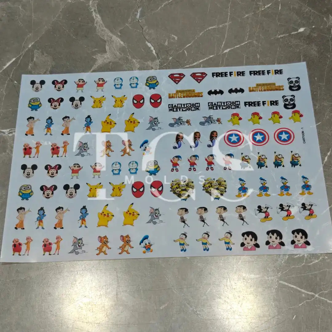 A4 rakhi cartoon insert sheet