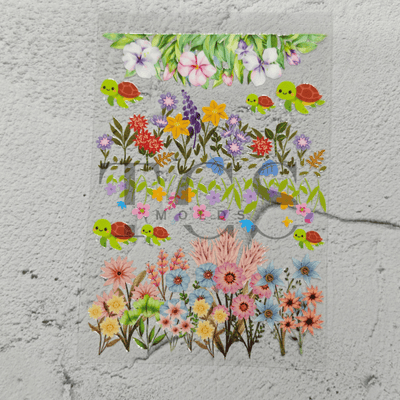 A6 Uv dtf sheet floral