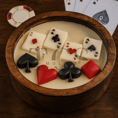 Poker card mold