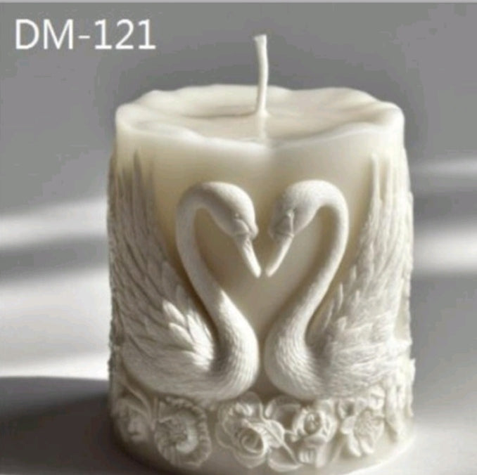 Swan heart pillar mold | Silicone Mold for Resin & Candle Casting India