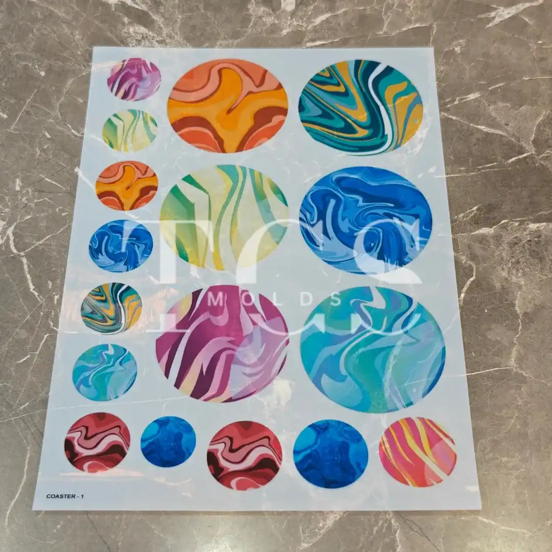 A4 marble effect insert sheet