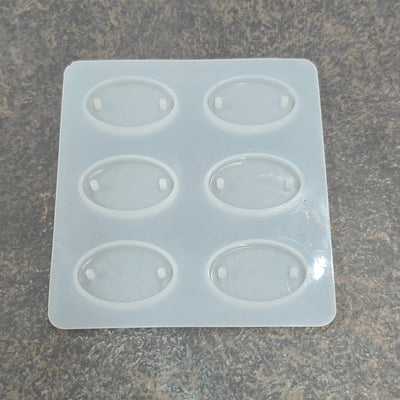 Big oval Rakhi mold - silicone mold for resin art and craft projects