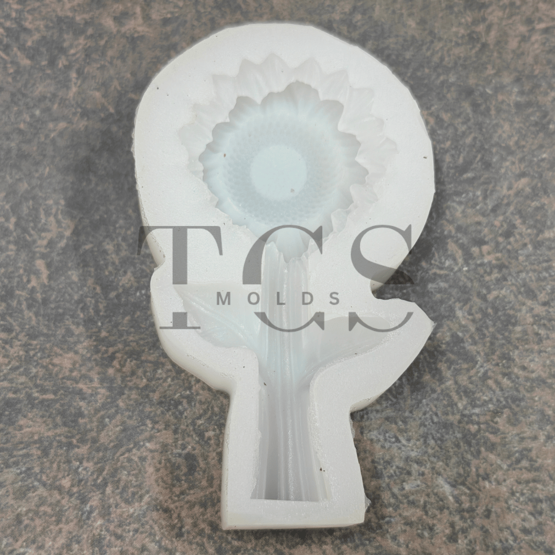 Sunflower stem candle mold