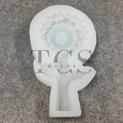 Sunflower stem candle mold - silicone candle mold for resin art and craft projects