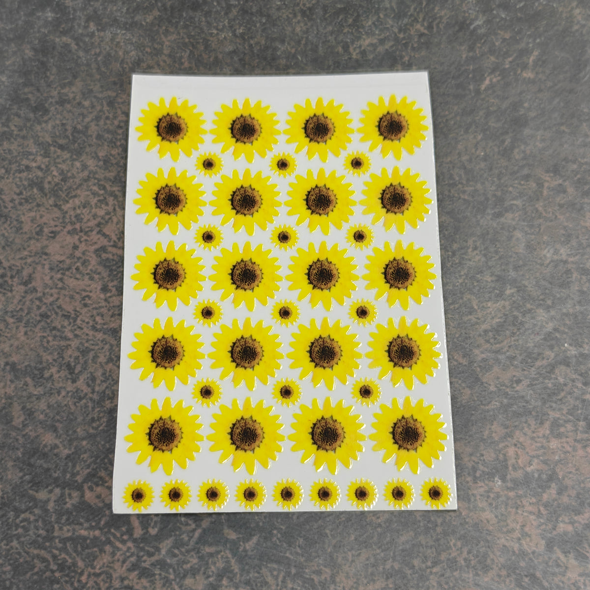 Uv dtf sheet yellow daisy