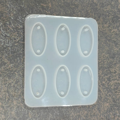 Rakhi mold oval - silicone mold for resin art and craft projects
