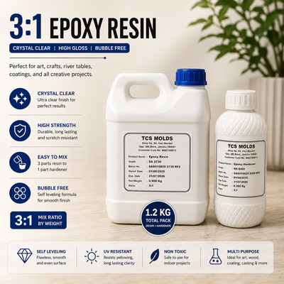 3:1 Epoxy Resin 1.2kg | Premium Epoxy Resin Supplier India