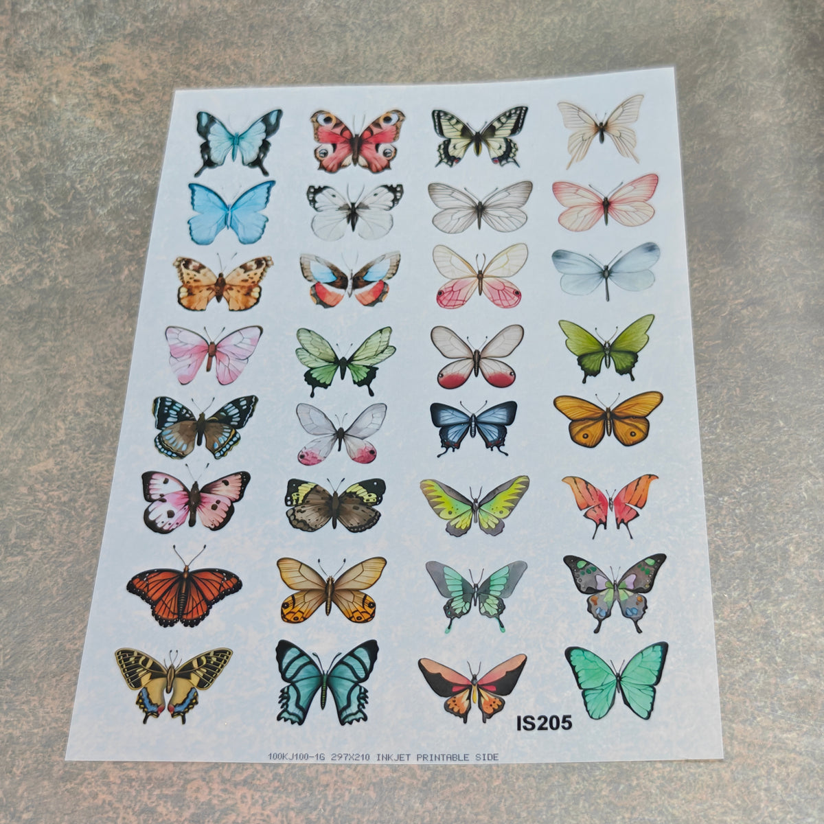 A5 butterfly insert sheet
