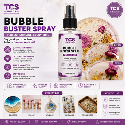 Bubble Buster Spray 100ml - resin art tool for resin art and craft projects