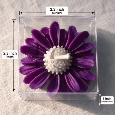 PVC daisy box for gift and candle packaging