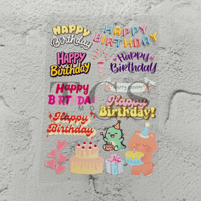 A6 Uv dtf sheet birthday