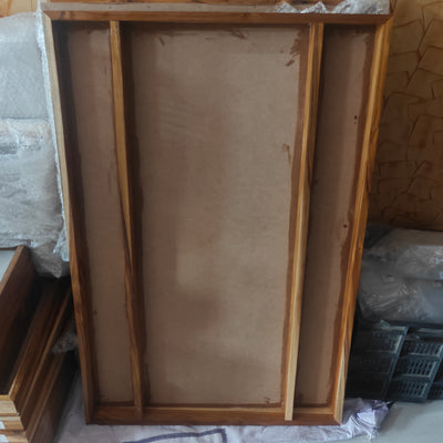 3 Partition Teakwood Frame 24x36 Floating Frame & Wall Display