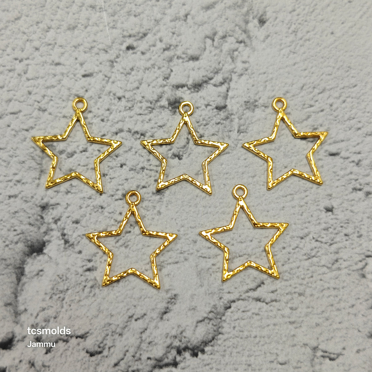 Star Bezel Set of 5 - craft supply for resin art and craft projects