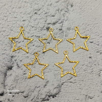 Star Bezel Set of 5 - craft supply for resin art and craft projects