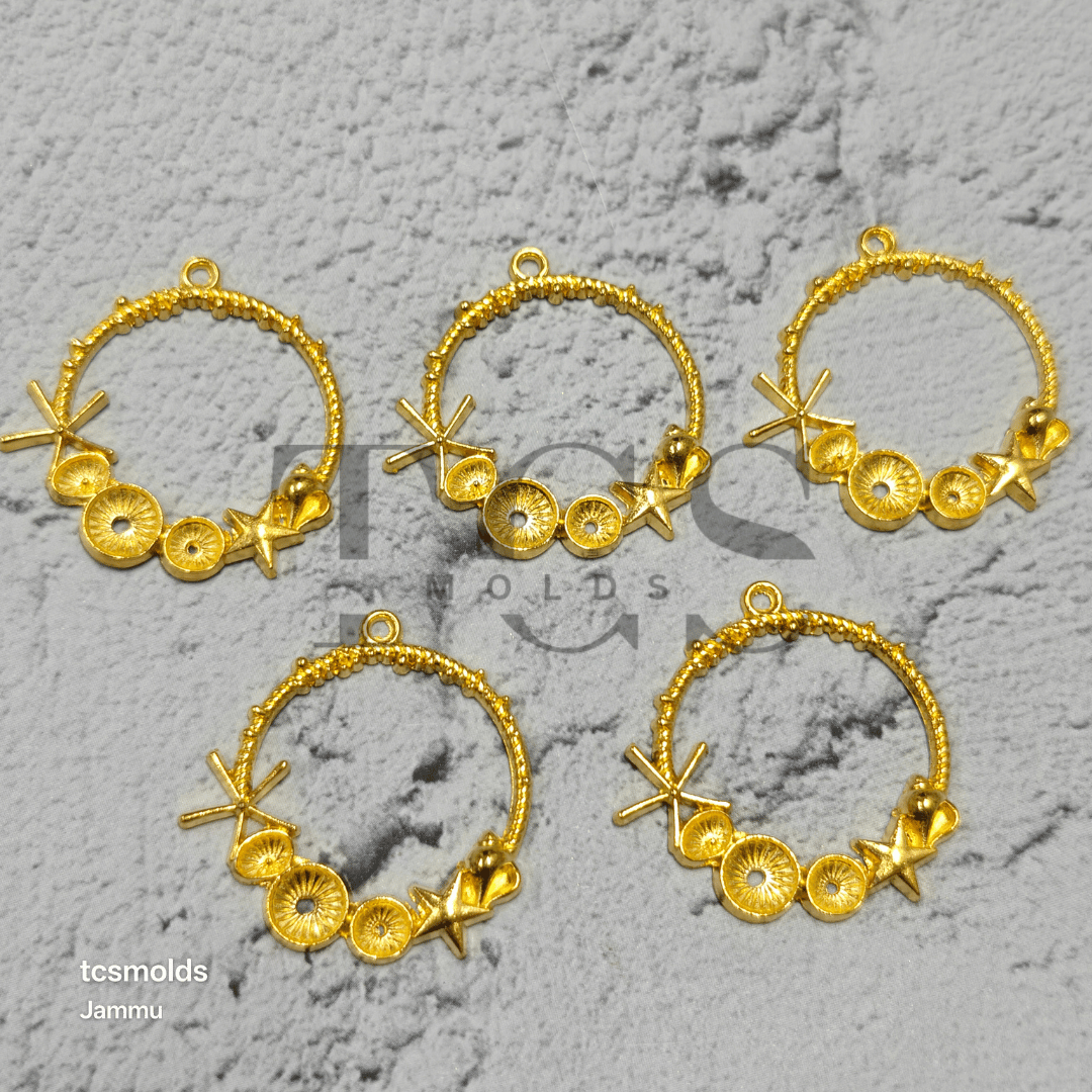 Ocean Bezel Set of 5 - craft supply for resin art and craft projects
