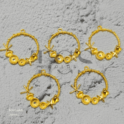 Ocean Bezel Set of 5 - craft supply for resin art and craft projects
