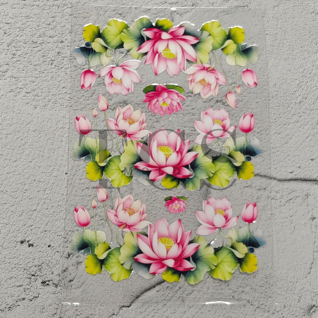 A6 Uv dtf sheet lotus