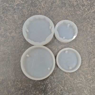 4 in 1 circle Rakhi mold - silicone mold for resin art and craft projects