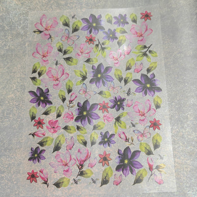 A5 flower insert sheet