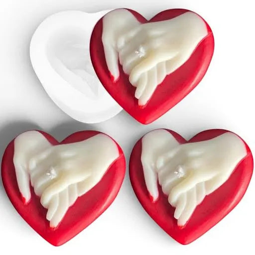 Couple hand candle mold