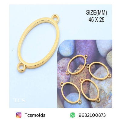 Rakhi Bazels Pack Of 5 Oval for Resin Art | Premium Epoxy Resin Supplier India