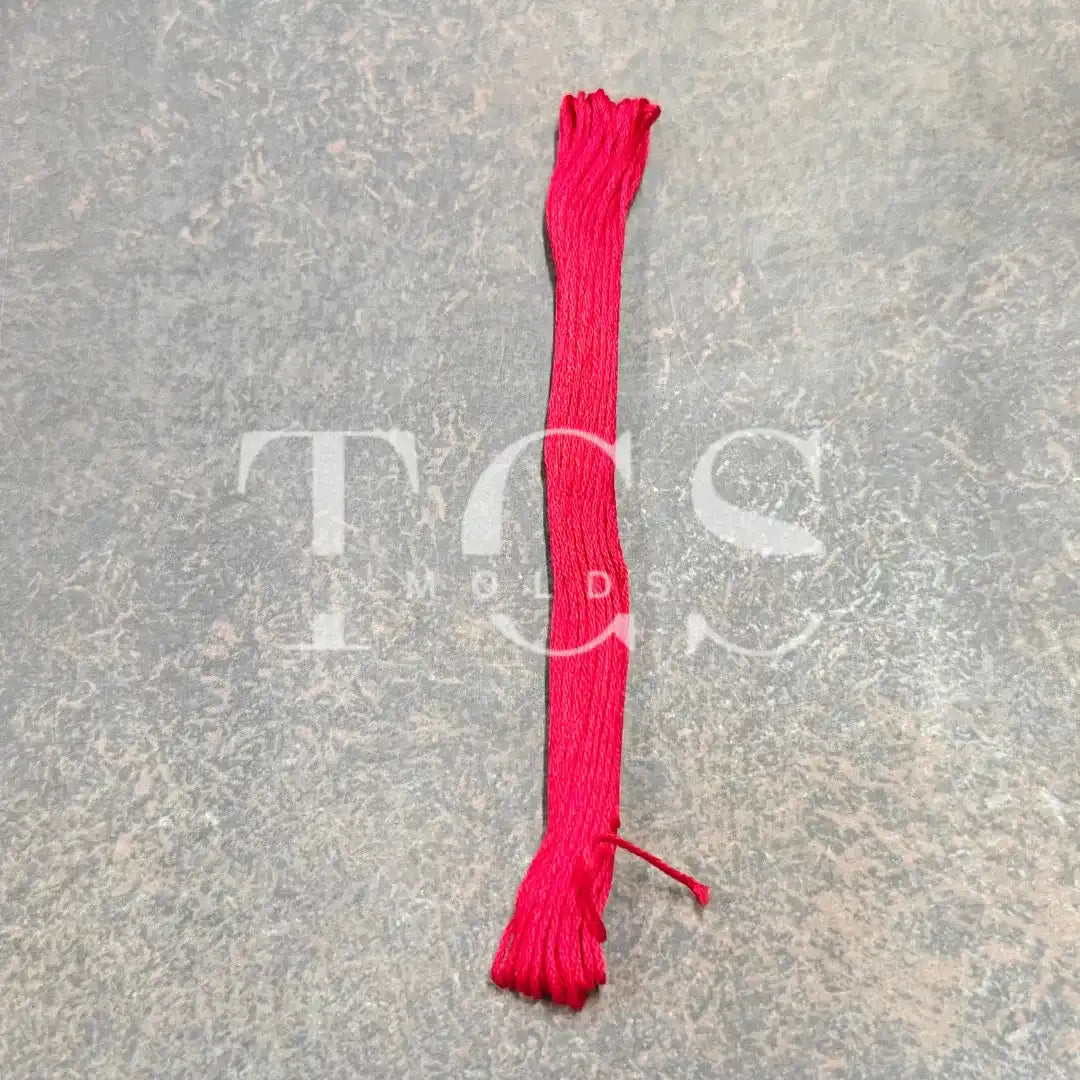 Blood red cotton thread