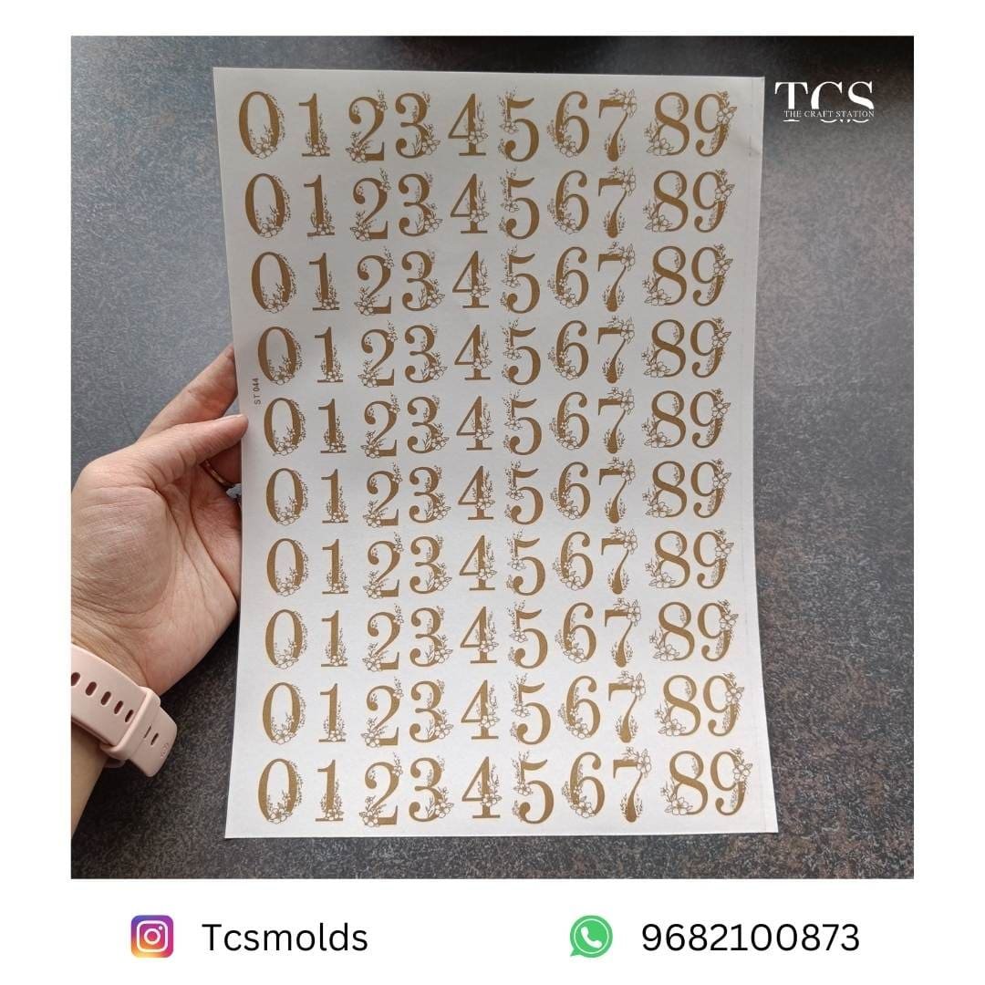 A4 STICKER SHEET- ALPHABETS AND NUNBERS