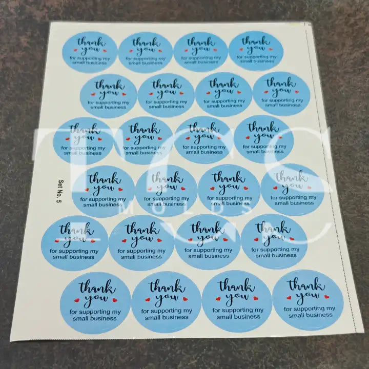 Thankyou sticker sheet 4